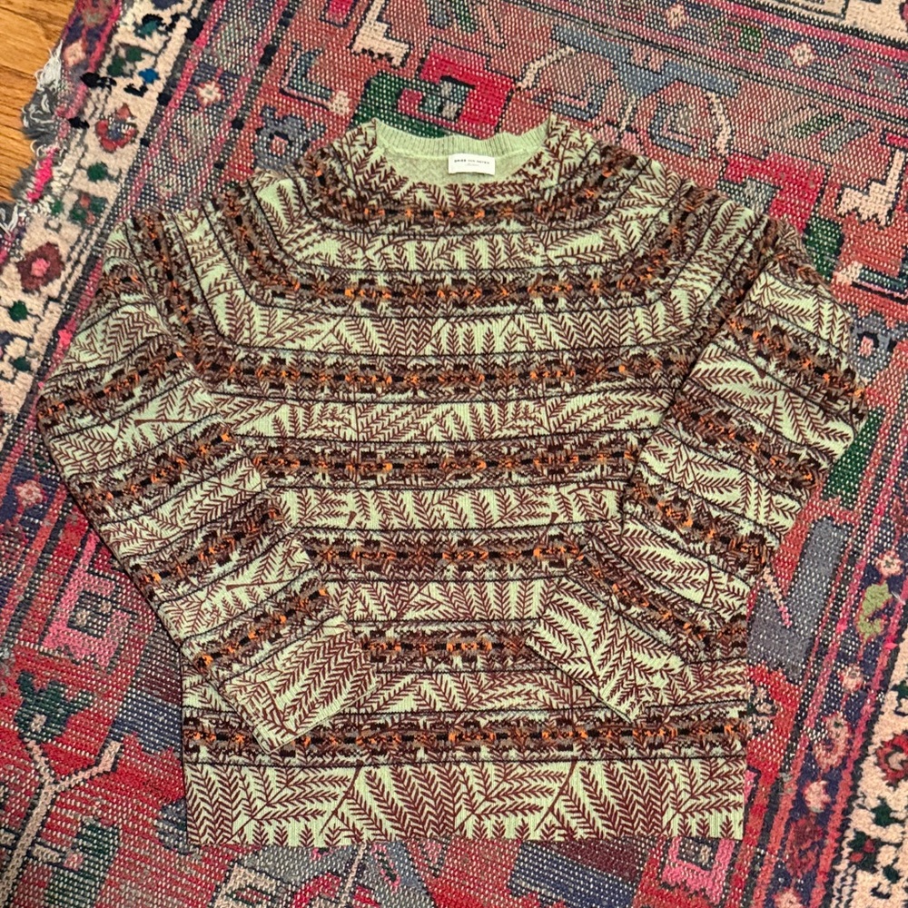 Rare Men’s Dries Van Noten Wool Crew Neck Sweater